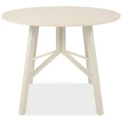Aucune, Esstisch, ELURU Esstisch – Beige – Rund – Für 4 Personen – 100 x 76 cm (100 x 76 cm)