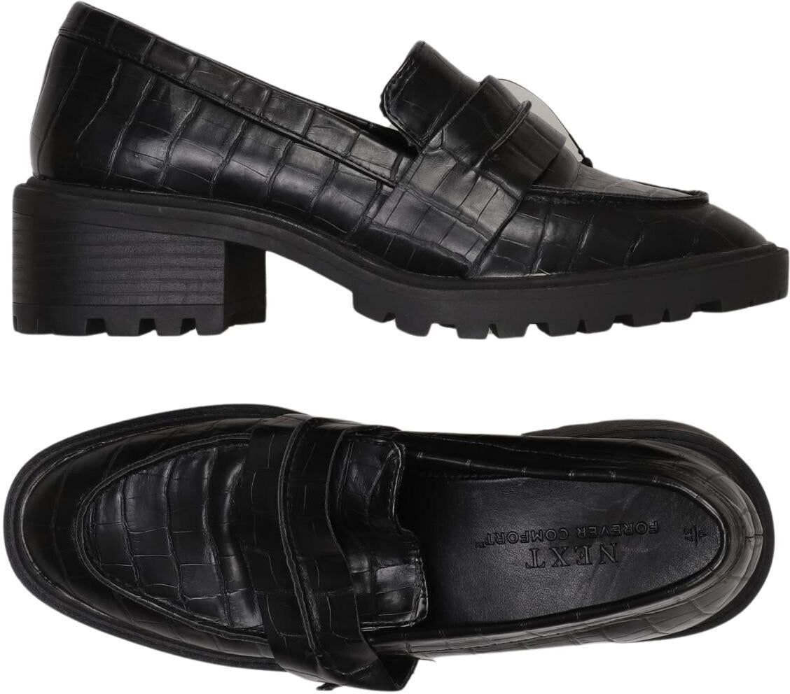 Next Damen Halbschuh, Schwarz, Gr. EU 37, kein / Etikett - Second Hand