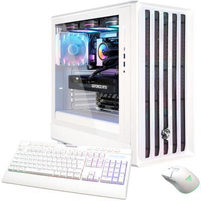 GAMEMAX Gaming-PC "CLAW WH 8111 AMD Ryzen 5 9600X 32GB DDR5 1TB SSD RTX 5070", weiß, Microsoft Windows 11 Home (64 Bit), RTX 5070, 32 GB RAM 1.000 GB SSD, Desktop-PCs, DDR5 RAM, Windows 11, Wasserkühlung