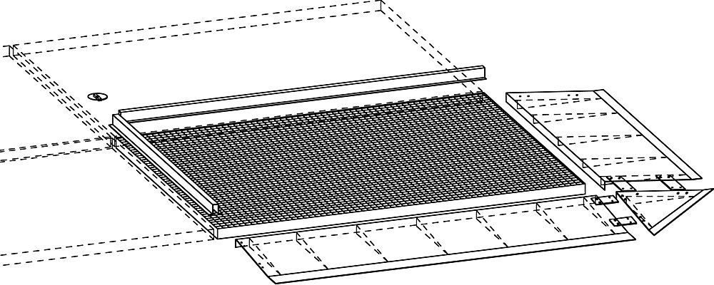 Kreuzverbinder für niedrige Stahl-Flachwanne, Ø 120 mm, verzinkt eurokraft pro