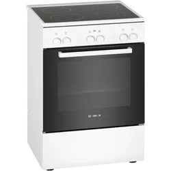 Bosch Hausgeräte HKA090220, Backofen + Herd Freistehend, Weiss