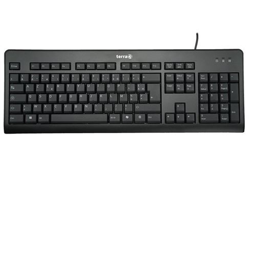 Terra Keyboard 1500 Corded [FR] USB black/noir Copilot AZERTY, 105 Tasten, kabelgebunden, 1,80m