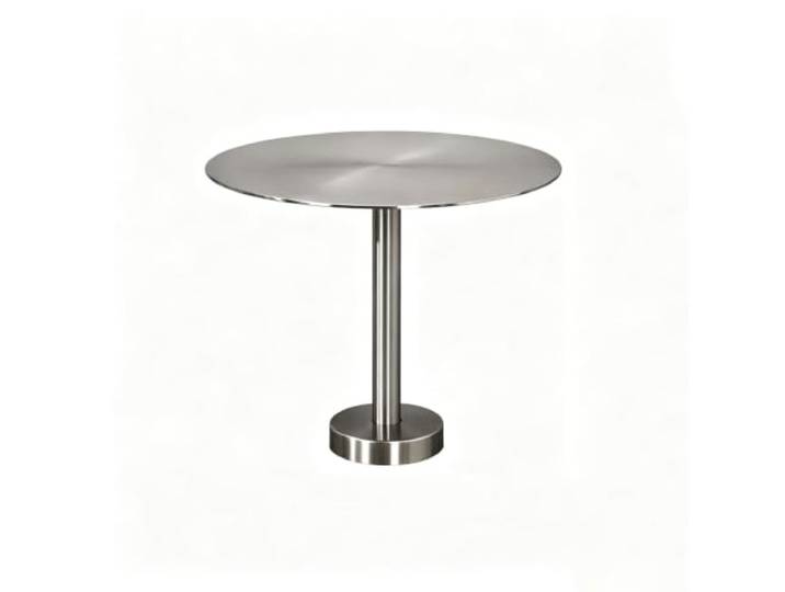 Edelstahl Beistelltisch Rund Wandmontage, Kleiner schwebender Bistrotisch Platzsparender Wand-cafétisch aus Edelstahl, Moderner Edelstahltisch Industrieller, Stabil & Robust(I-type,40cm/15.7in)