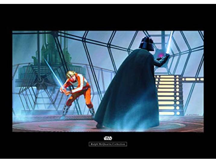 Komar Wandbild Star Wars Classic RMQ Vader Luke Carbonit Room Kinderzimmer, Jugendzimmer, Dekoration, Kunstdruck ohne Rahmen WB162-70x50 Größe: 70 x 50 cm (Breite x Höhe)