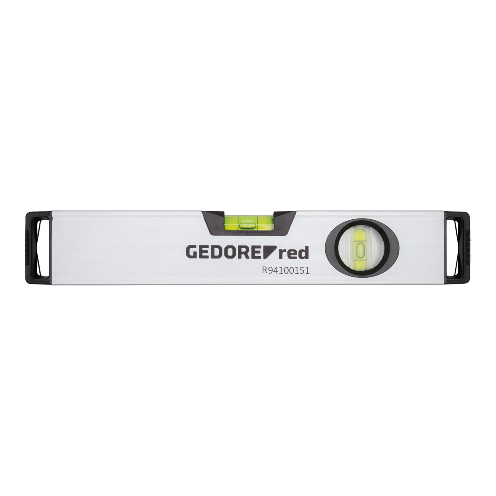 Gedore red Wasserwaage, magnetisch, 300 mm lang, mit Vertikal- und Horizontal-Libelle, Messgenauigkeit +/- 0,5 mm/m, R94100151 (3301424)