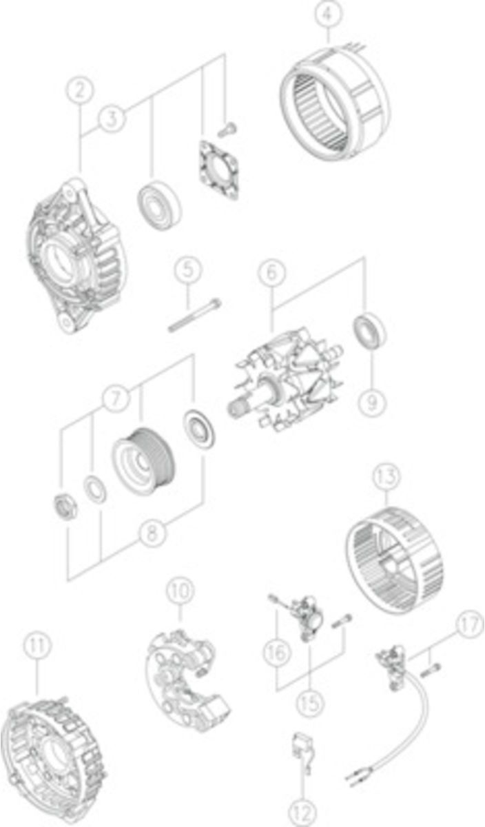 Drehstromgenerator MAHLE MG 142