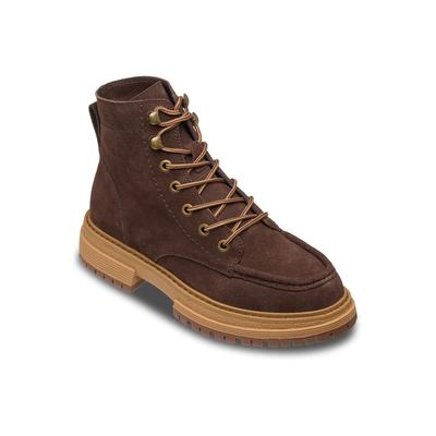 Stiefel ROXY "Work It", Damen, Gr. 10 (41), braun (chestnut), Obermaterial: 98% Leder, 2% Metall / Futter: 100% Textil [Chemiefaser] / Außensohle: 100% TPR., Schuhe Stiefel