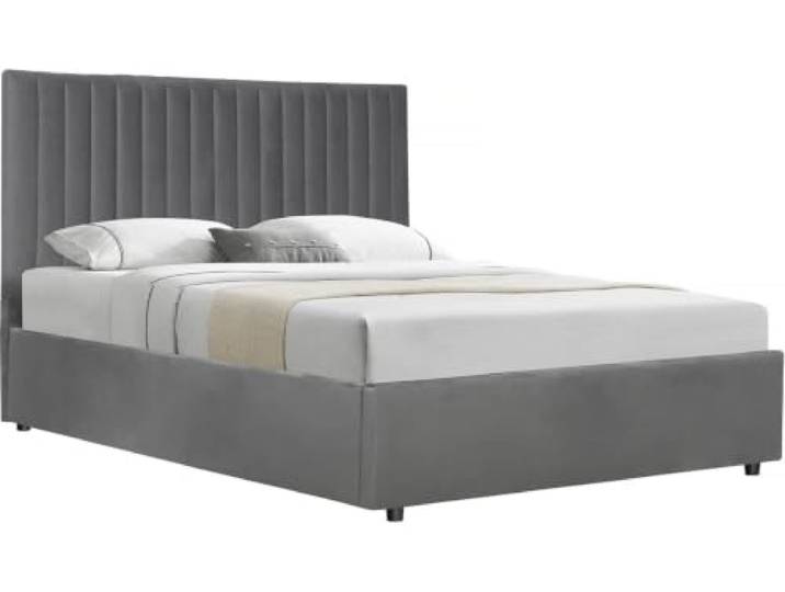 habitat et jardin Bett mit Bettkasten Mia - 160 x 200 cm - Grau