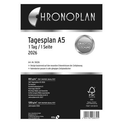 Chronoplan Tagesplan (A5, 1 Tag / 1 Seite) (50226)