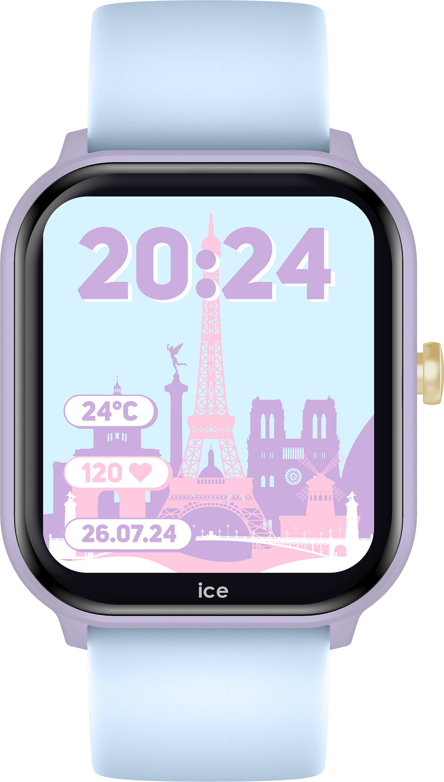Ice Watch Ice Smart Junior 2.0 Smartwatch voor kinderen - paars/lichtblauw - 022801