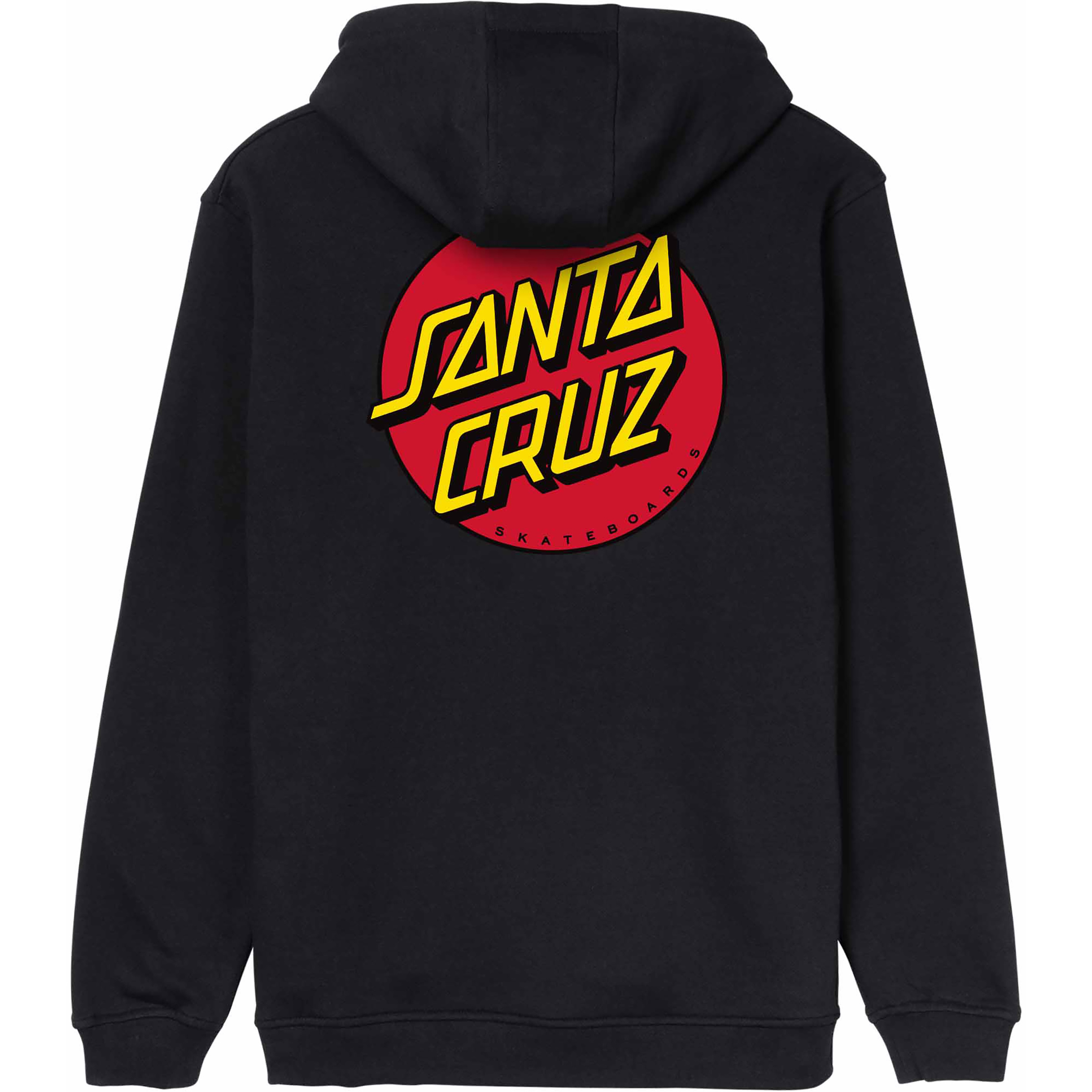 Santa Cruz Classic Dot Chest Herren Hoodies schwarz Größe M Lifestyle Hautfreundlich