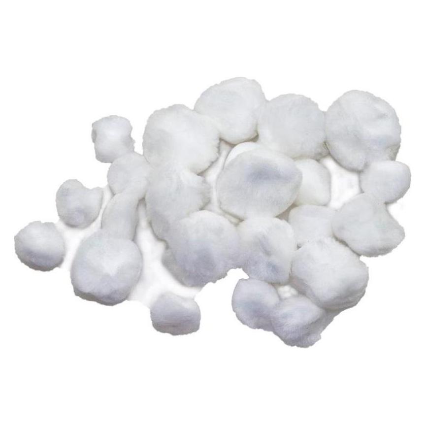 Brewis Flauschige weisse Pompons, 24 Stück (47603607)