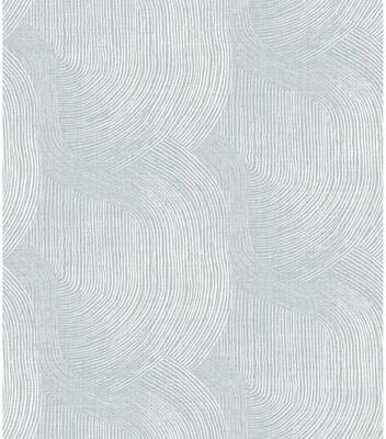 A-Street Prints Folly Light Blue Zen Swirls Wallpaper