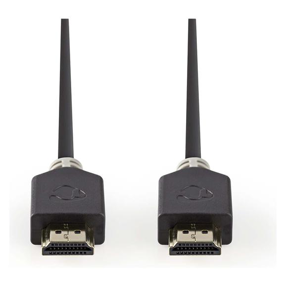 Nedis CVBW34000AT10. Kabellänge: 1 m, Anschluss 1: HDMI Typ A (Standard), Steckverbinder 1 Geschlecht: Män (1 m) (CVBW34000AT10)
