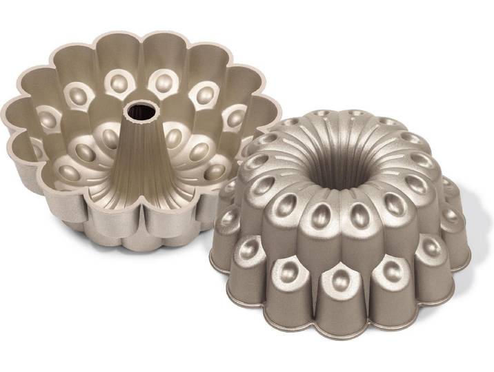 Guardini Sweet Magic Tulband Bakvorm - Cakeblik - Taartvorm - Cakevorm - Tulband - Bakvorm 23\,5 cm - Marquise - Aluminium - Champagne