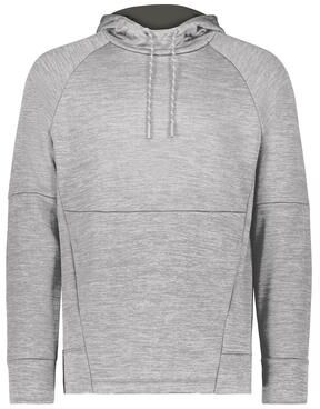 Holloway 223580 All-Pro Performance Fleece Hoodie in Grey Heather/Iron size XL   Polyester