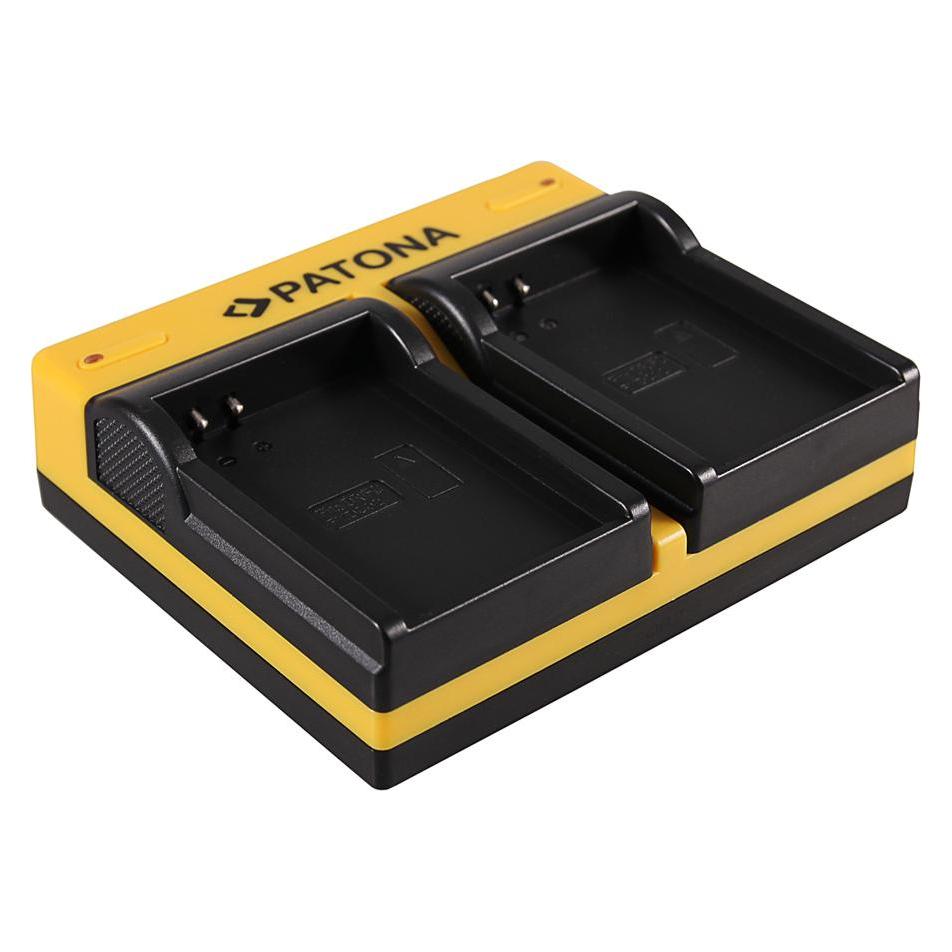 Patona Dual Ladegerät f. Drift Drift CFXDC02 HD Ghost inkl. Micro-USB Kabel (Kamera Akku Ladegerät) (33388159)