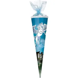 Nestler Schultüte Pegasus mit Glitzerdruck, 12eckig, 85cm