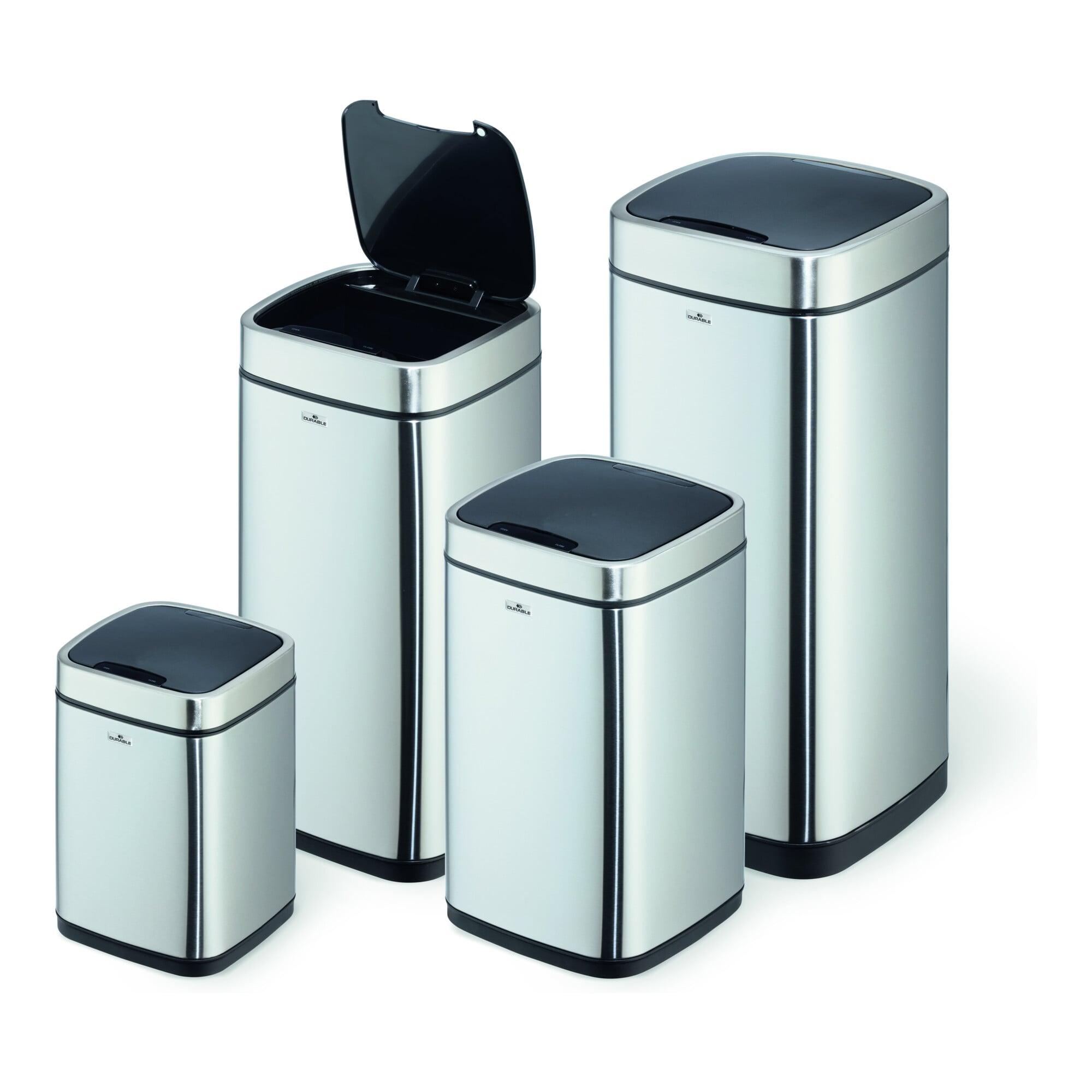DURABLE Abfalleimer Sensor NO TOUCH 35L silber (342323)