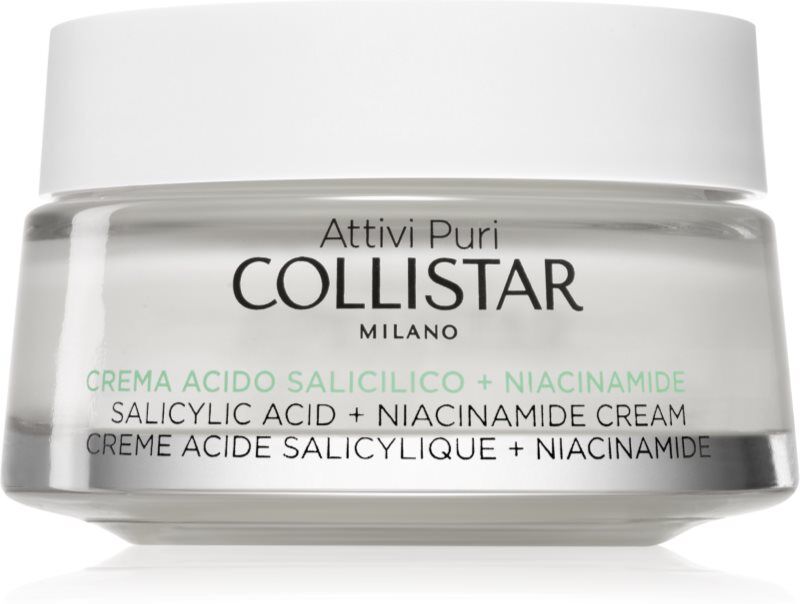 Collistar Attivi Puri Salicylic Acid + Niacinamide die beruhigende Creme mit Salicylsäure 50 ml