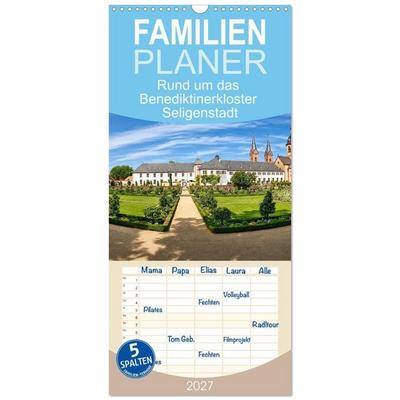 Familienplaner 2027 - Rund um das Benediktinerkloster Seligenstadt mit 5 Spalten (Wandkalender, 21 x 45 cm) CALVENDO
