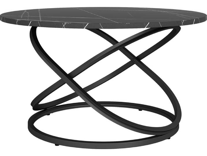 Table basse Vicco Calgary Noir 79.5x46cm avec une grande surface de travail\, Model 41526