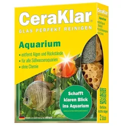 Putzschwamm, Glasschwamm abrazo CeraKlar Aquarium Pack mit 2 Stück