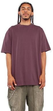 Shaka Wear SHGD Men's Max Heavyweight Garment Dye T T-Shirt in Wine size 5XL   Cotton