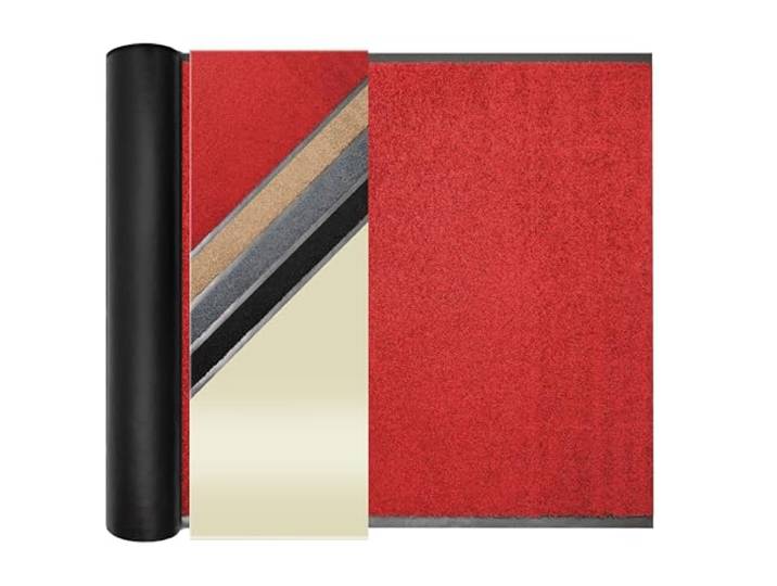 Primaflor Schmutzfangläufer Clean 120 x 1500 cm Rot Meterware