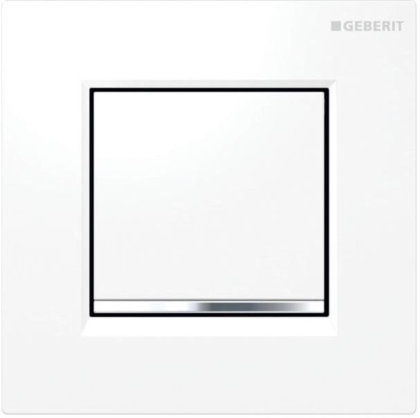 Geberit Urinalsteuerung Typ 30 116017KJ1 pneumatisch, Kunststoff weiß/chrom/weiß