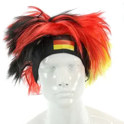 Antonio Fan -Perücke Deutschland - rot