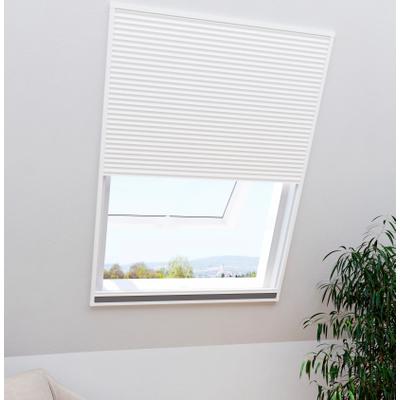 Insektenschutzrollo WINDHAGER "für Dachfenster, 2in1 EXPERT", grau (anthrazit), B:110cm H:160cm, Fiberglas, Rollos, mit Plissee, BxH: 110x160 cm