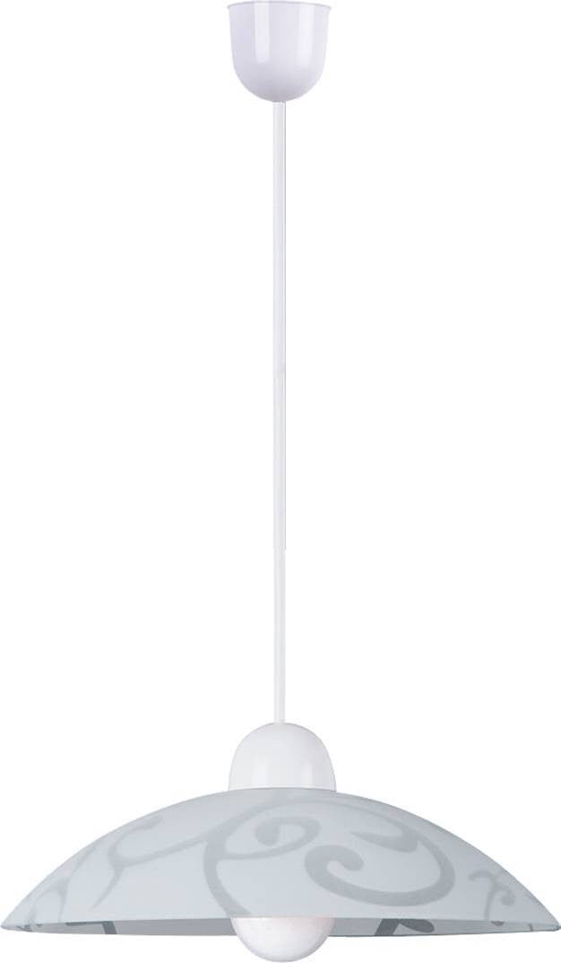 Rabalux 1846SCROLL Hanglamp, Transparant, Wit, E27