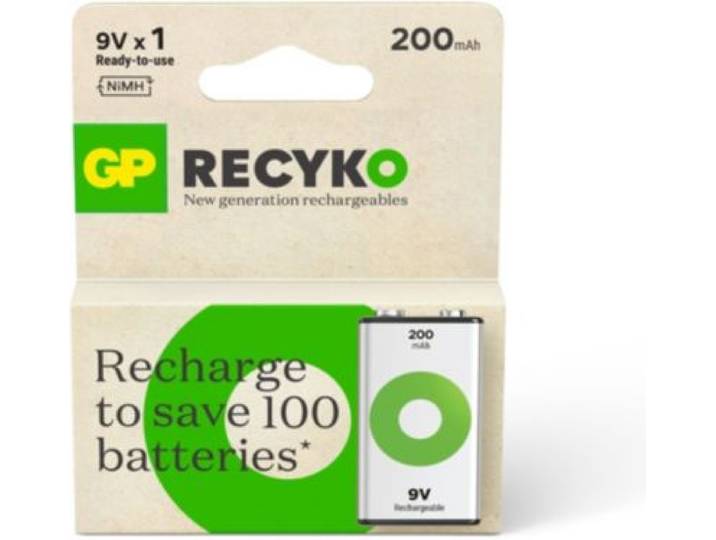 Gp - Pile Rechargeable 9v Recycko 1 Pile 200mah