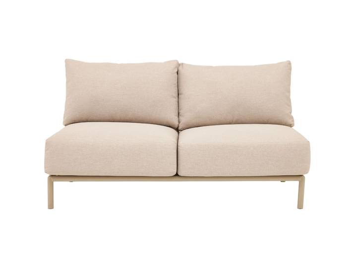 Loungeelement Tirana beige Stahl 2 B 140 T 85 cm
