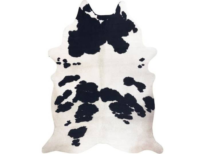 Tapis Imitation Peau de vache Vache G5069-1 cuir noir blanc - 100x150 cm