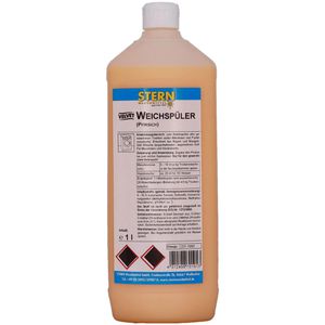 Stern Weichspüler Velvet 106669, Pfirsich, Konzentrat, Farb- & Faserschutz, parfümiert, 1 Liter, 20 Waschladungen
