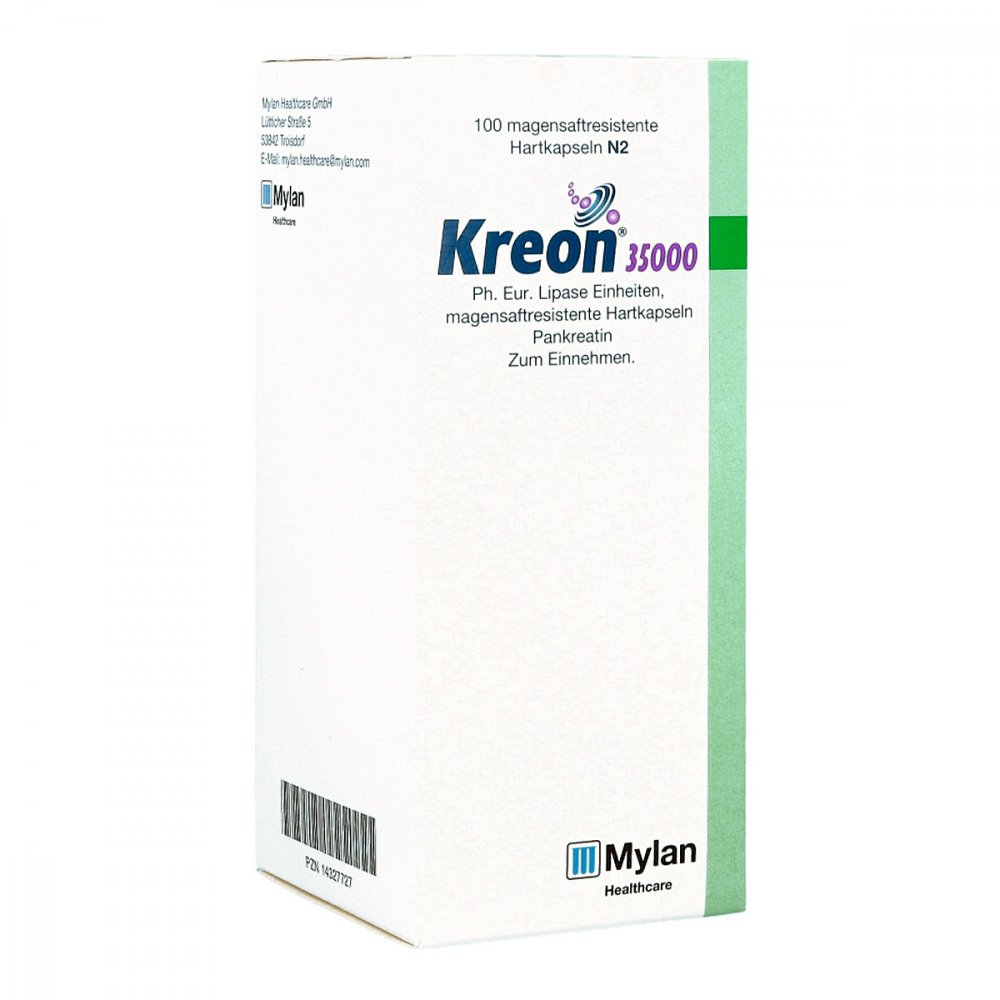 Viatris Healthcare GmbH Kreon 35.000 Ph.eur.lipase Einheiten msr.Hartkaps. 14327727