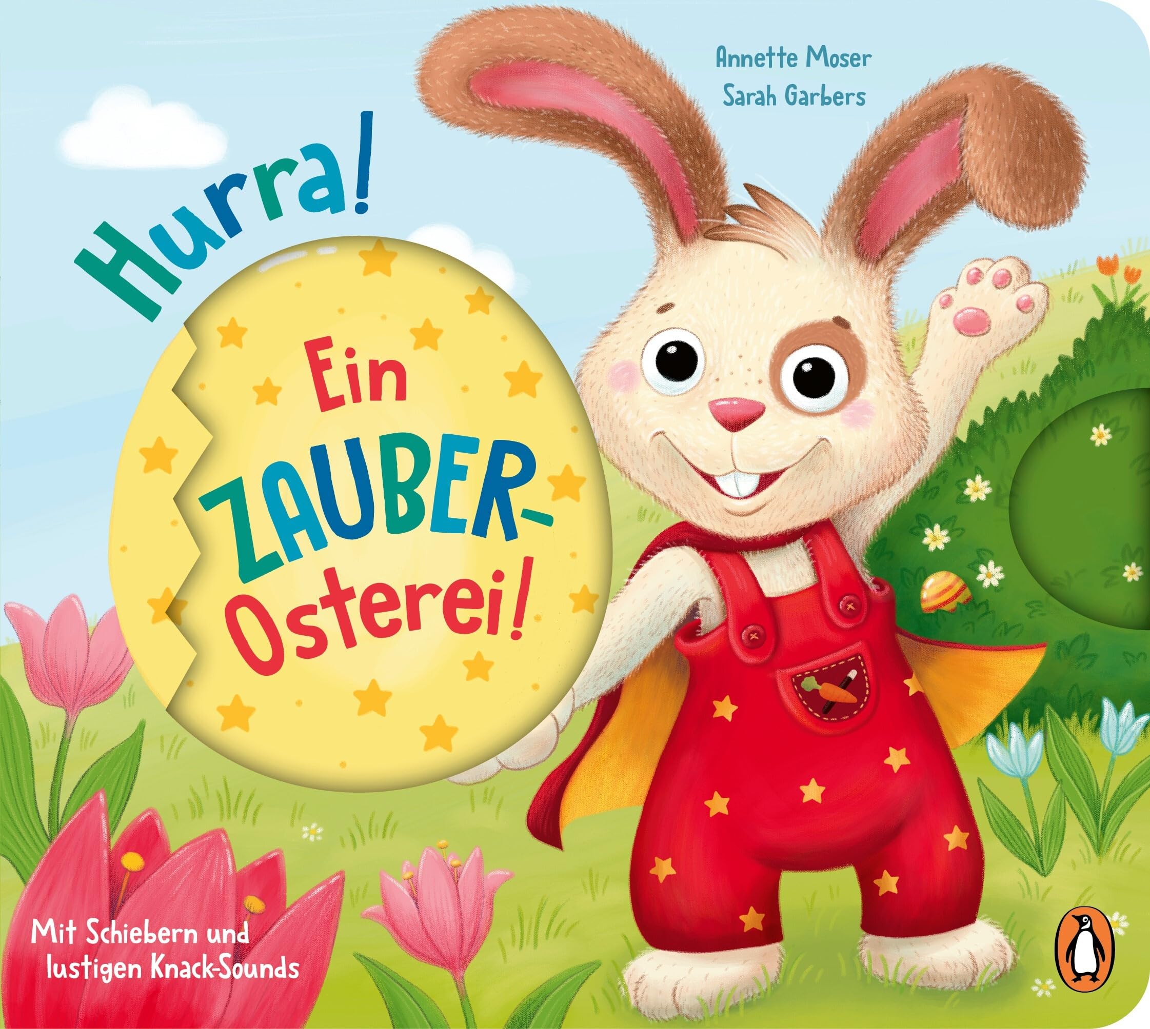 Annette Moser - Hurra, ein Zauber-Osterei!: Pappbilderbuch ab 2 Jahren mit Sounds und Schiebern - Preis vom 05.10.2026 03:47:11 h