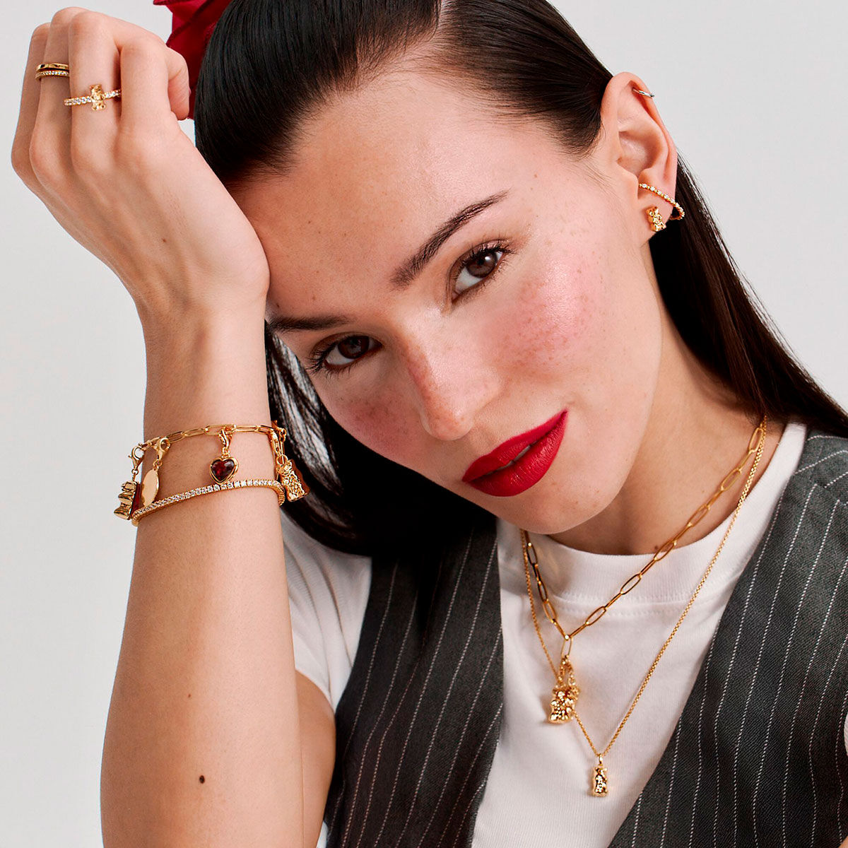 Thomas Sabo kullatut Haribo örhängen H2329-413-39