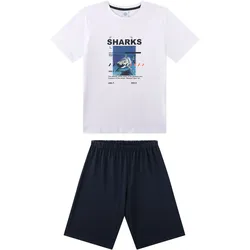 Pyjama short Teens Sharks Jungen Pyjama