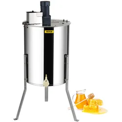 VEVOR Honigschleuder Elektrisch 140W Tangentialschleuder Edelstahl 4/8 Rähmchen Honigextractor 45mm Honigventil 1300U/min Elektro Honigschleuder 48x16/23cm Wabengröße Imkerei Bienenzüchter Zubehör