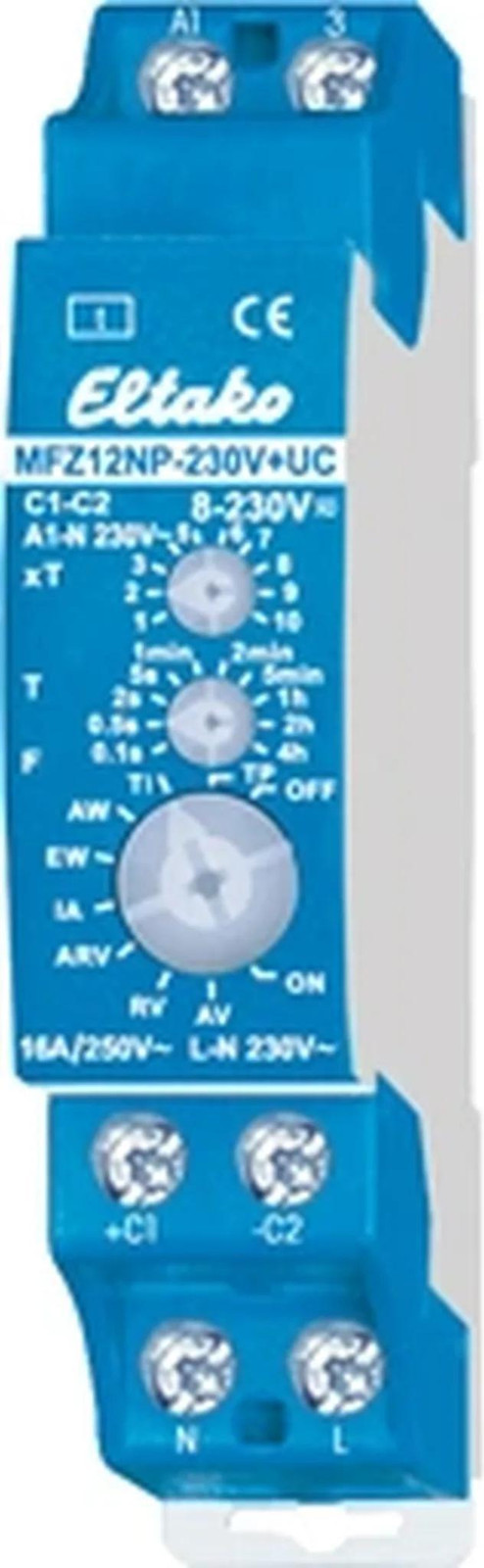 Eltako multifunctioneel tijdrelais MFZ12NP-230V+8..230V