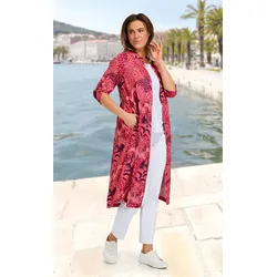 Viskose-Kleid in Druck rot in Größe 50 von DW-Shop, Rot, 50