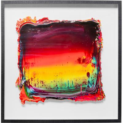 Bild mit Rahmen KARE DESIGN "Gerahmtes Bild Art Pace 90x90cm", bunt (farbe bild(er): mehrfarbig), B:90cm H:90cm T:3,5cm, Papier, Polyester, Polyresin, Bilder