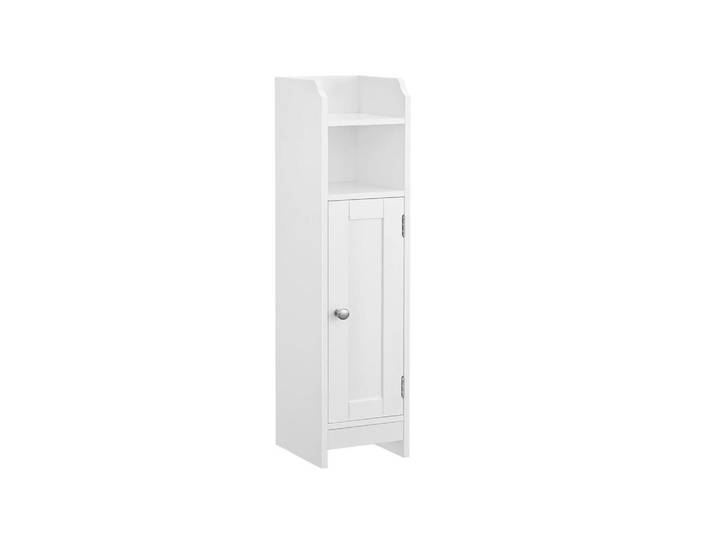 Hansiro Badschrank Toilettenschrank, Weiß, 20x80x18 cm, Badezimmer, Badmöbel, Midischränke