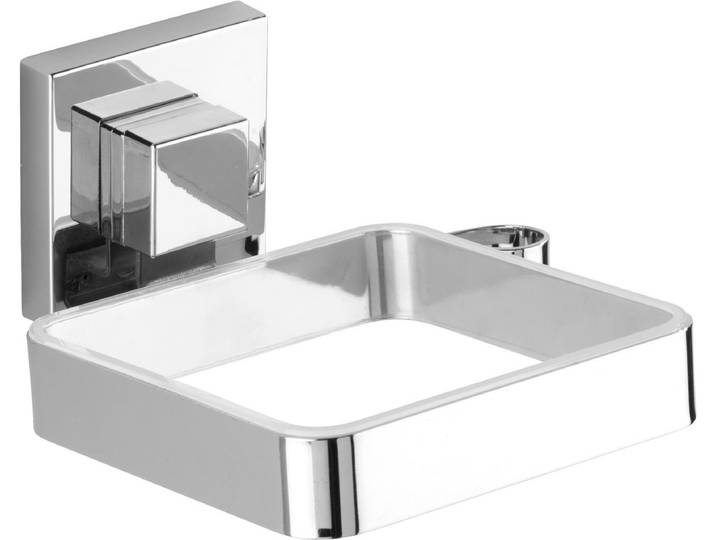 Wenko Föhnhouder Vacuum-loc 14 X 7\,5 Cm Rvs Zilver