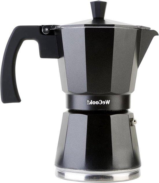 WECOOK Espresso maker - Zwart - Geschikt voor inductie - 9 kopjes
