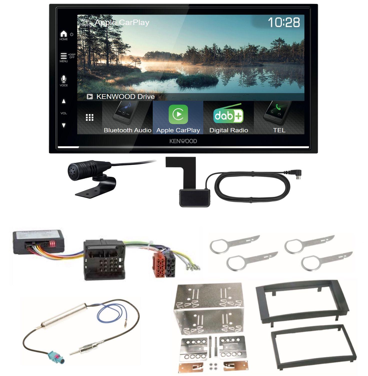 Kenwood DMX7722DABS Android Auto CarPlay Bluetooth Einbauset für Touareg 7L