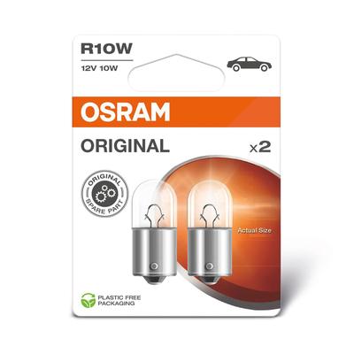 Osram R10W ORIGINAL Glühlampe 2er Blister [Hersteller-Nr. 5008-2BL] für VW, Peugeot, Audi, Volvo, Abarth, Mazda, Man, Honda, Ford, Land Rover, Rover,